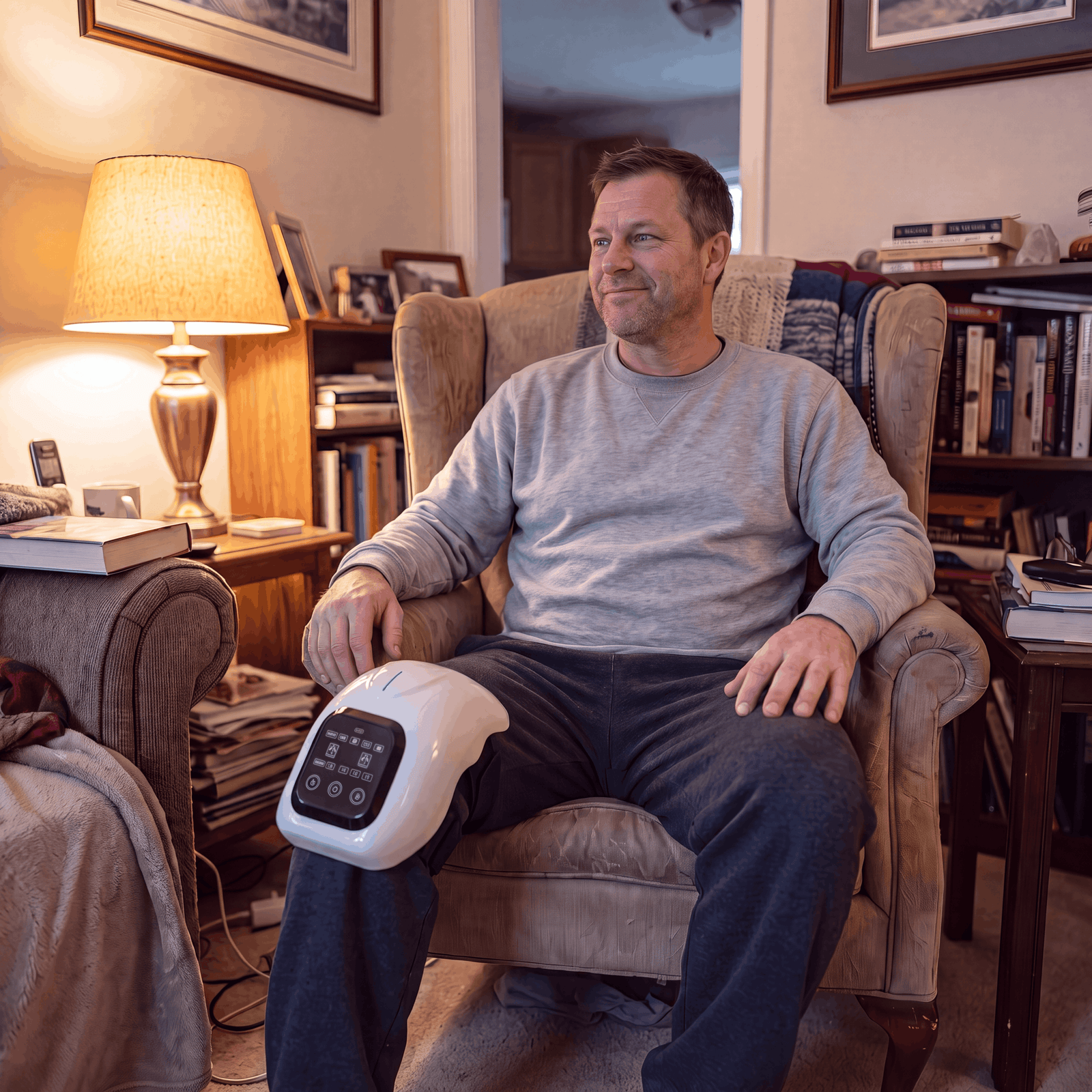 After — comfortable, easy knee