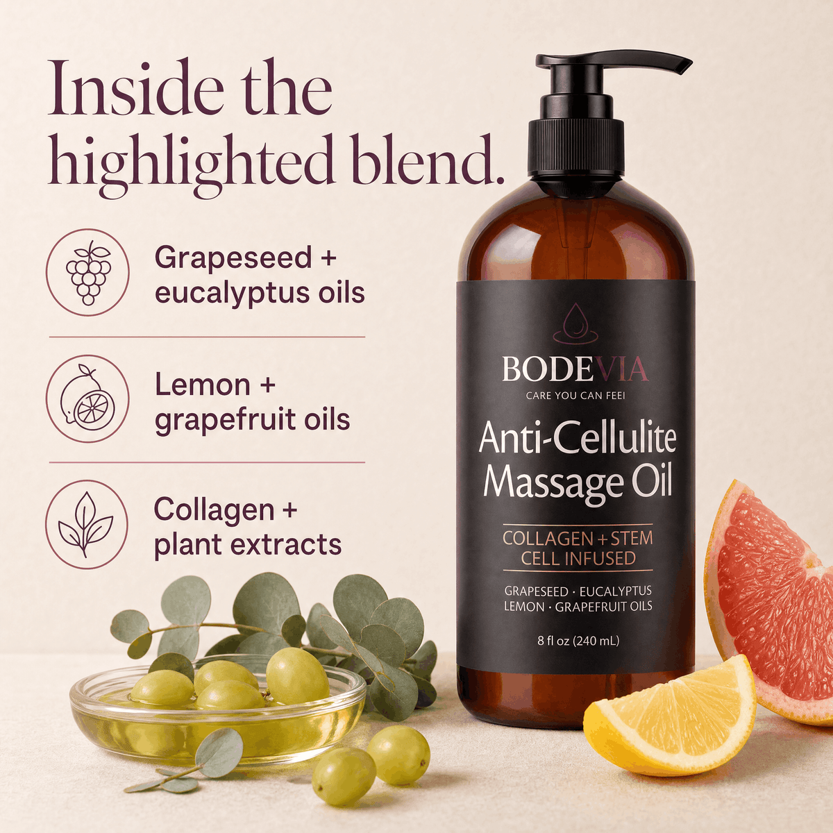Bodevia Anti-Cellulite Massage Oil - Bodevia