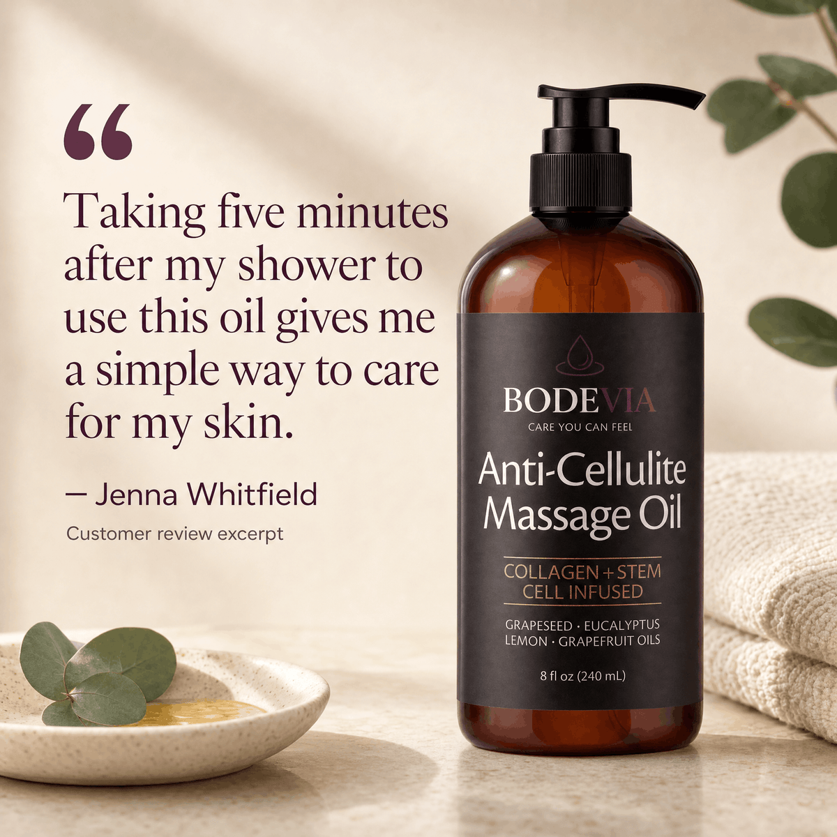 Bodevia Anti-Cellulite Massage Oil - Bodevia