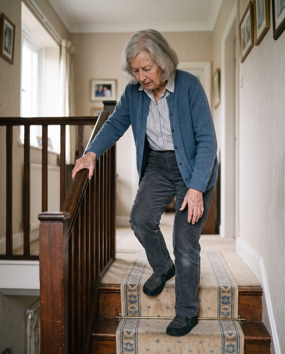 Person resting a sore knee